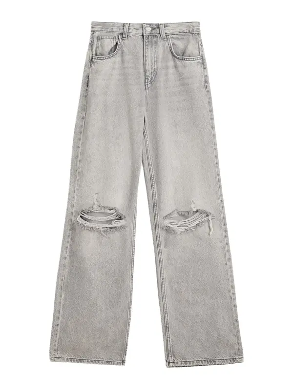 Bershka Bershka Traperice  sivi traper