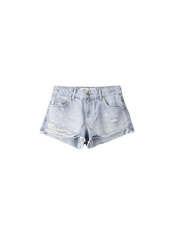 Bershka Bershka Traperice  svijetloplava / srebro