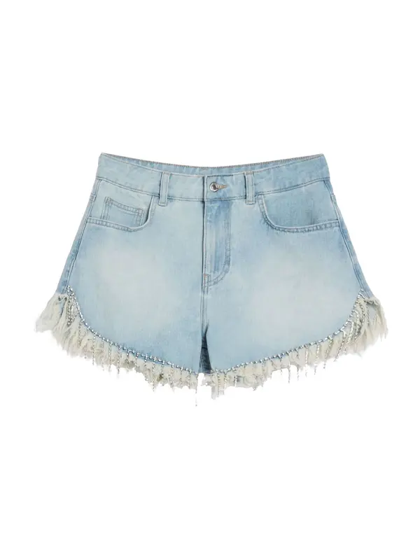 Bershka Bershka Traperice  svijetloplava / srebro