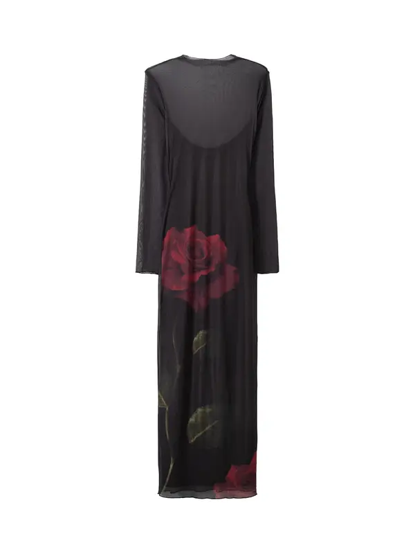 Bershka Bershka Večernja haljina  tamno zelena / bordo / crna