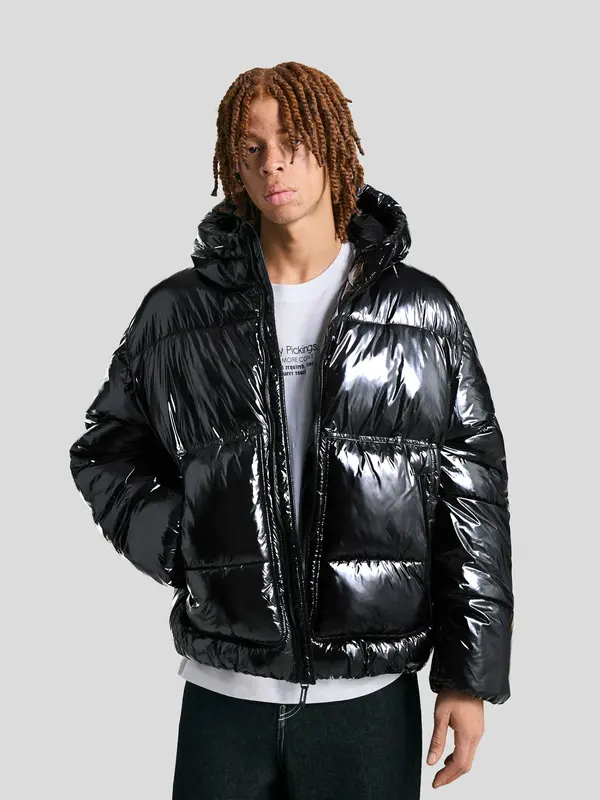 Bershka Bershka Zimska jakna  crna