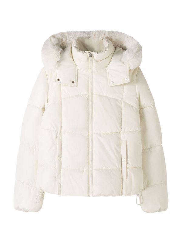 Bershka Bershka Zimska jakna  ecru/prljavo bijela