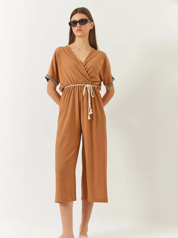 Bianco Lucci Bianco Lucci Kombinezon  boja devine dlake (camel) / crna / bijela