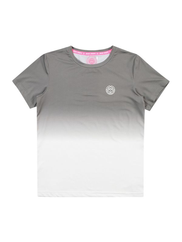 BIDI BADU BIDI BADU Tehnička sportska majica  siva / bijela