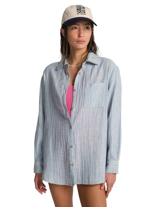 BILLABONG BILLABONG Bluza 'Wanderer'  plava / bijela