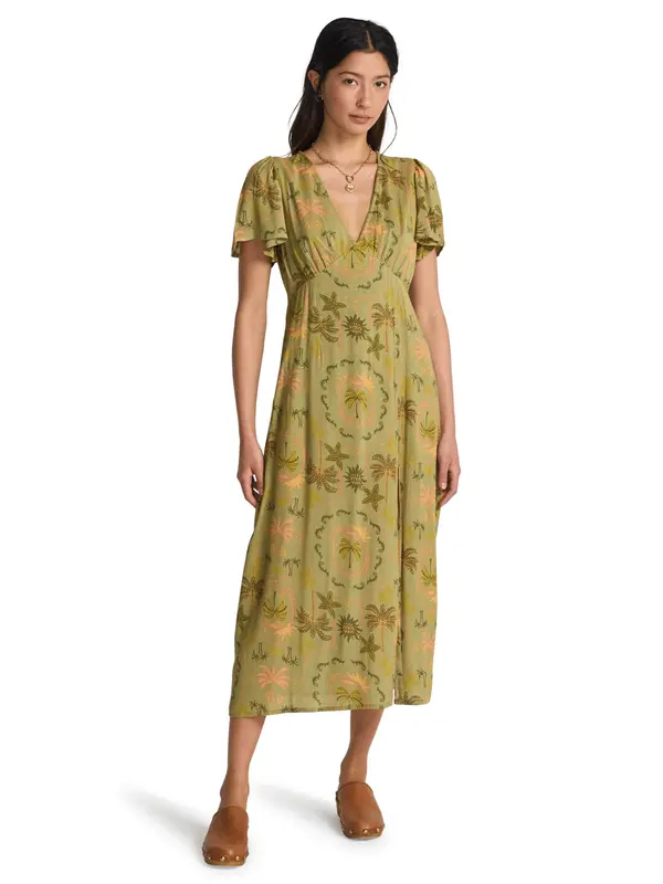 BILLABONG BILLABONG Haljina  zelena / maslinasta / pastelno zelena / marelica