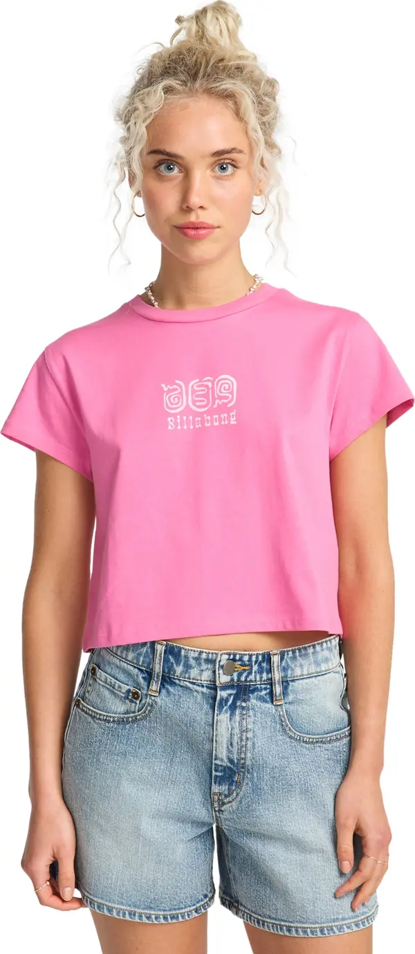 BILLABONG BILLABONG Majica 'Holiday Soon'  svijetloroza / bijela