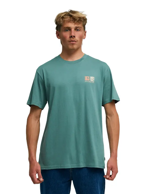 BILLABONG BILLABONG Majica 'Surge'  tamno plava / svijetložuta / petrol / pastelno narančasta