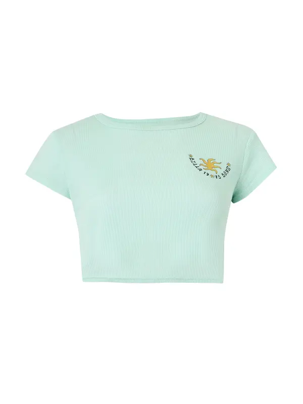 BILLABONG BILLABONG Majica 'WORLD WANDERER'  zelena / menta / narančasta / crna