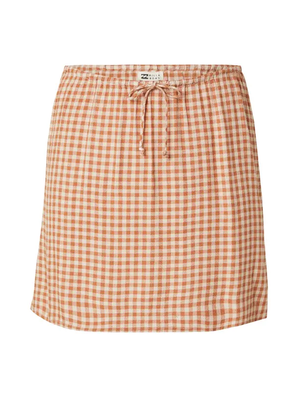 BILLABONG BILLABONG Suknja 'LIL CHECK'  mandarina / bijela