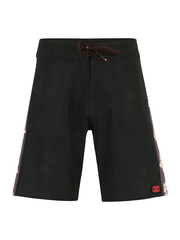 BILLABONG BILLABONG Surferske kupaće hlače 'D BAH PRO'  taupe siva / narančasto crvena / crna / bijela