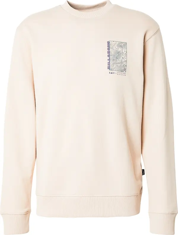 BILLABONG BILLABONG Sweater majica 'Compass'  pijesak / tamno zelena / ljubičasta