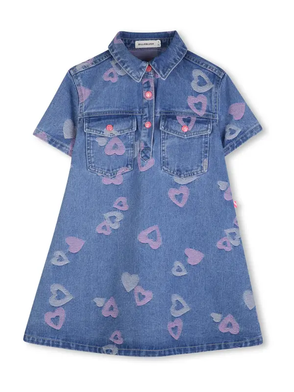 Billieblush Billieblush Haljina  sivkasto plava / plavi traper / lavanda