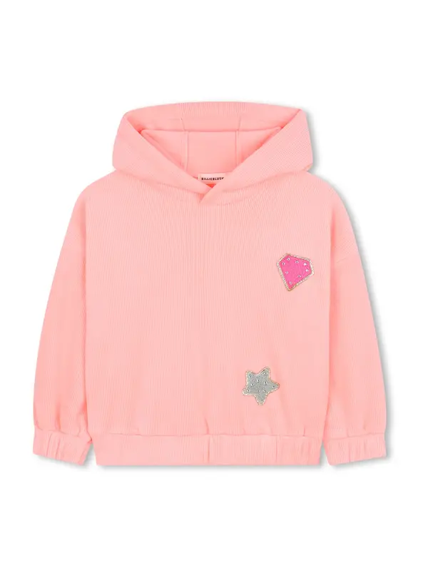 Billieblush Billieblush Sweater majica  siva / losos / tamno roza / srebro