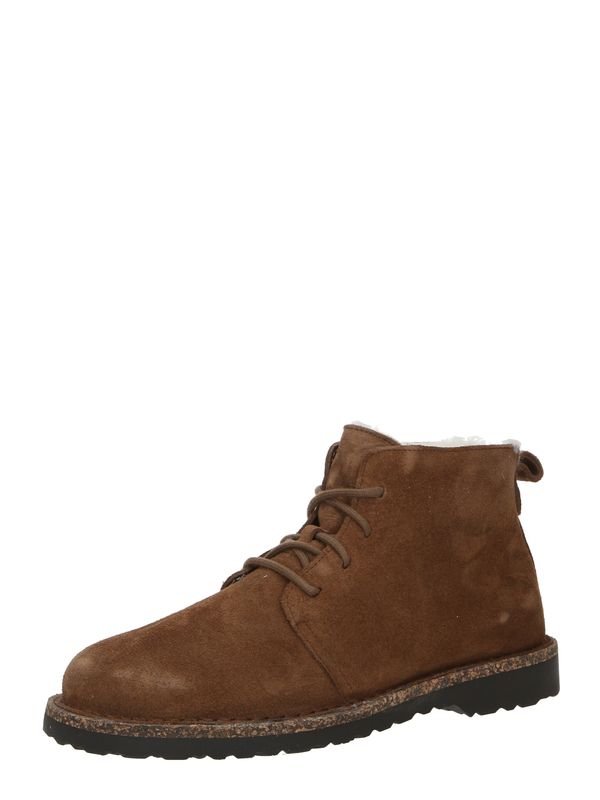 BIRKENSTOCK BIRKENSTOCK Gležnjače na vezanje 'Uppsala Mid Shearling LEVE'  konjak