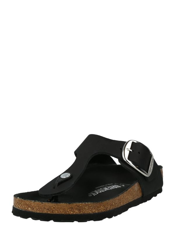 BIRKENSTOCK BIRKENSTOCK Japanke 'Gizeh Big Buckle'  crna