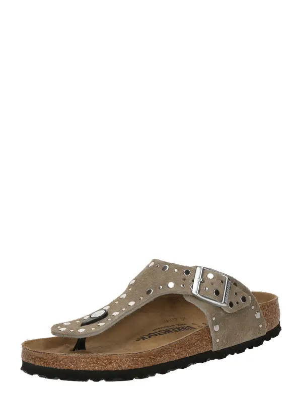 BIRKENSTOCK BIRKENSTOCK Japanke 'Gizeh Rivet'  taupe siva