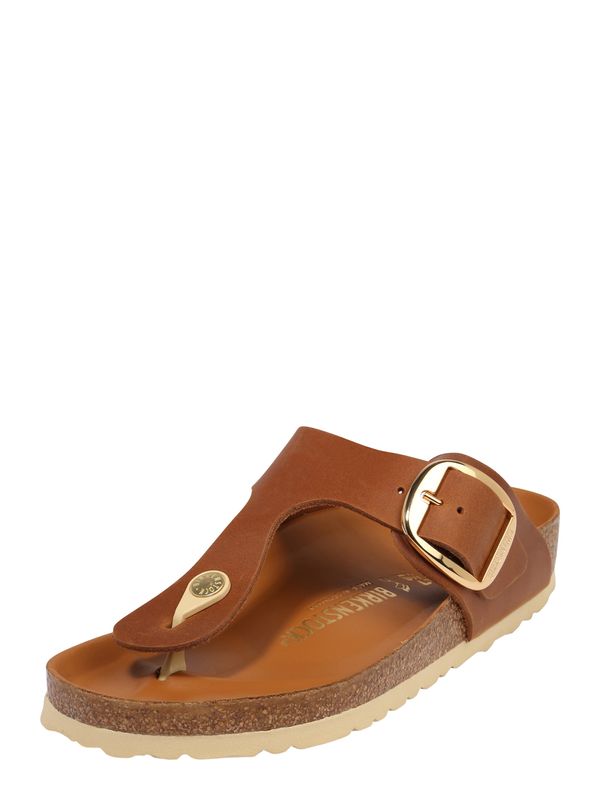 BIRKENSTOCK BIRKENSTOCK Japanke 'Gizeh'  smeđa / zlatna