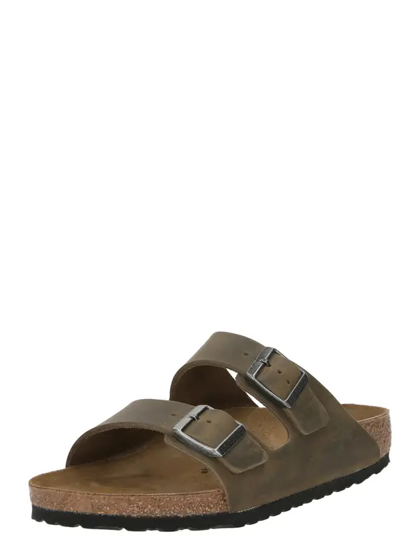 BIRKENSTOCK BIRKENSTOCK Natikače s potpeticom 'Arizona LEOI'  kaki