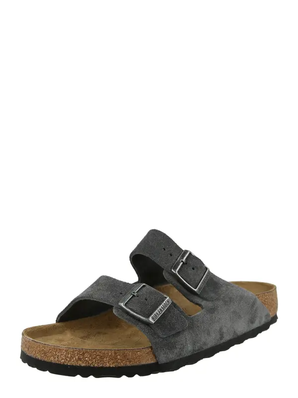 BIRKENSTOCK BIRKENSTOCK Natikače s potpeticom 'Arizona LEVE'  tamo siva