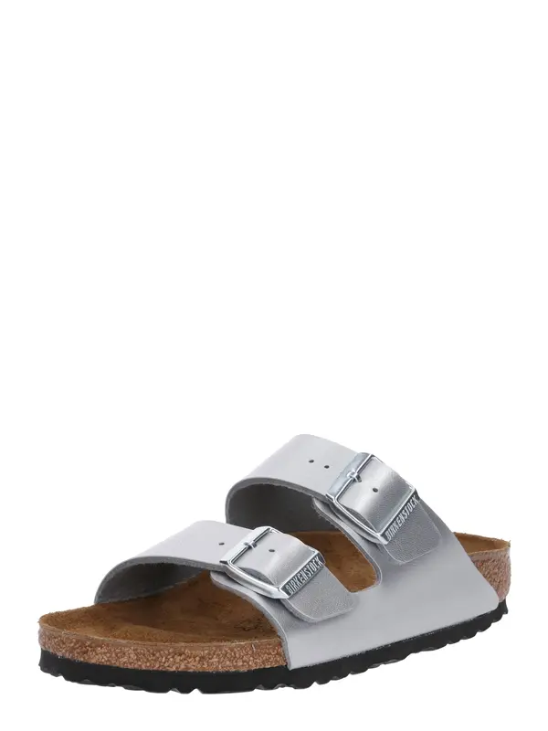 BIRKENSTOCK BIRKENSTOCK Natikače s potpeticom 'Arizona'  srebro