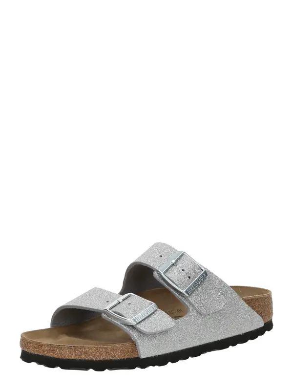 BIRKENSTOCK BIRKENSTOCK Natikače s potpeticom 'Arizona'  srebro