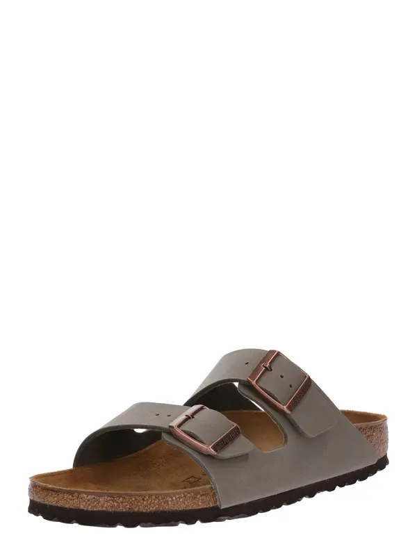 BIRKENSTOCK BIRKENSTOCK Natikače s potpeticom 'Arizona'  tamo siva