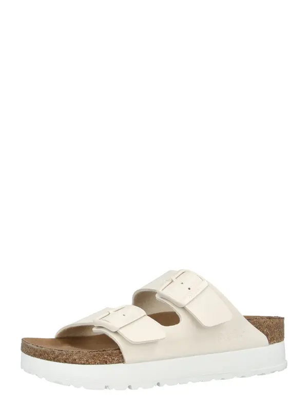 BIRKENSTOCK BIRKENSTOCK Natikače s potpeticom 'Arizona'  vuneno bijela