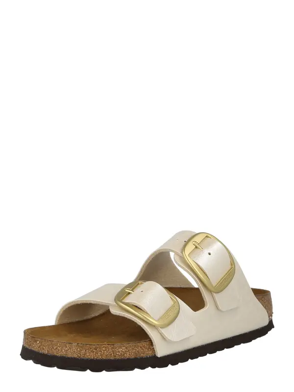 BIRKENSTOCK BIRKENSTOCK Natikače s potpeticom 'Arizona'  zlatna / biserno bijela