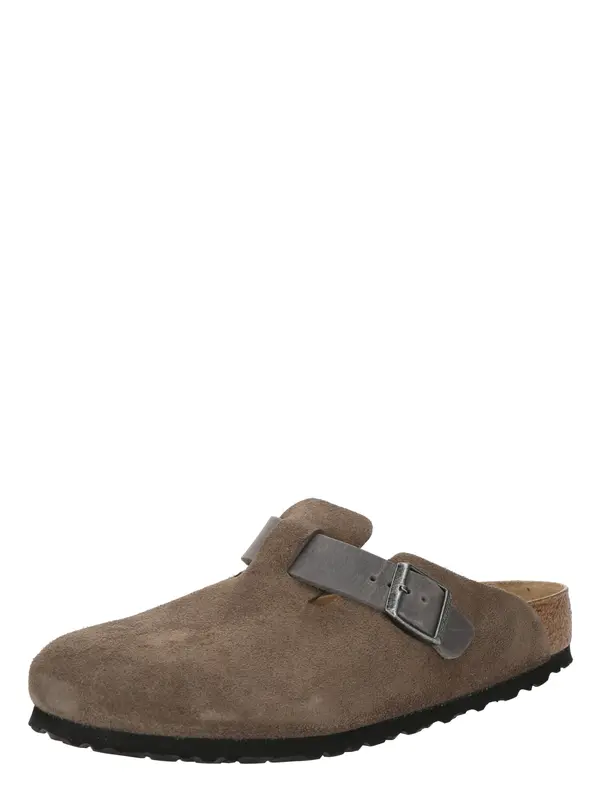 BIRKENSTOCK BIRKENSTOCK Natikače s potpeticom 'Boston'  bež siva