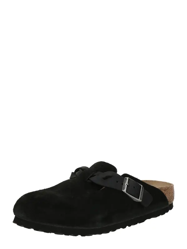 BIRKENSTOCK BIRKENSTOCK Natikače s potpeticom 'Boston'  crna
