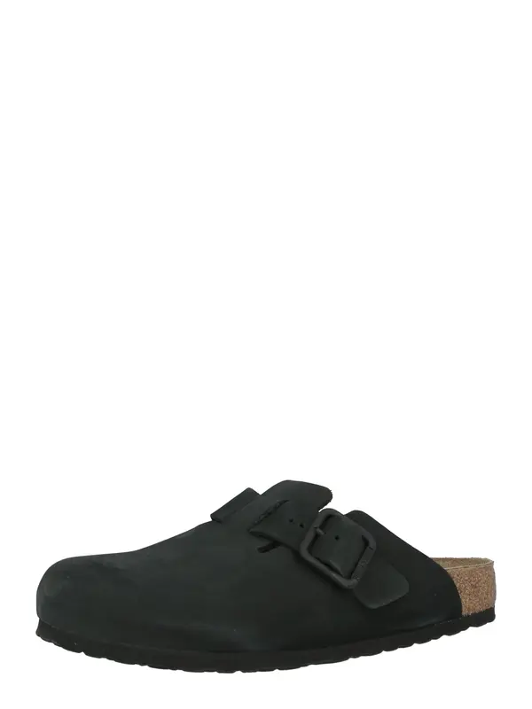 BIRKENSTOCK BIRKENSTOCK Natikače s potpeticom 'Boston'  crna