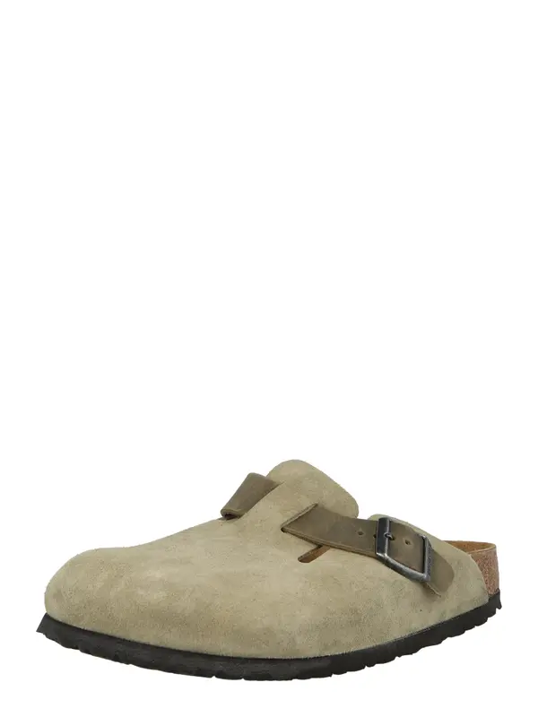 BIRKENSTOCK BIRKENSTOCK Natikače s potpeticom 'Boston'  kaki / maslinasta