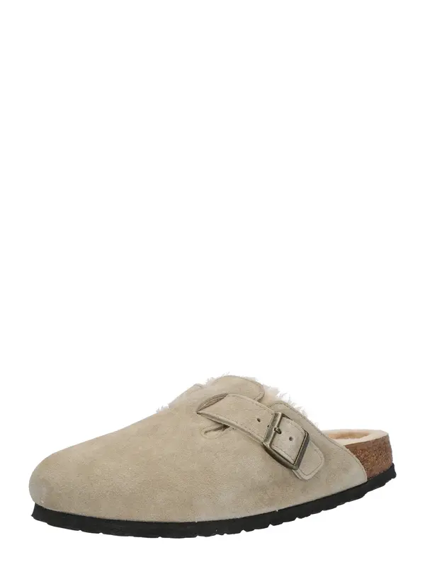 BIRKENSTOCK BIRKENSTOCK Natikače s potpeticom 'Boston Leve'  taupe siva