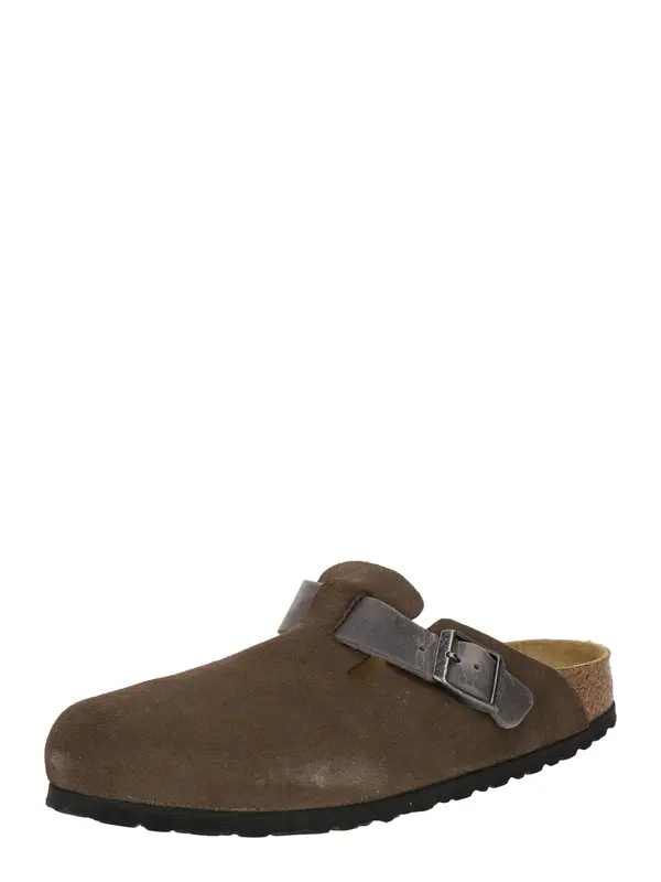 BIRKENSTOCK BIRKENSTOCK Natikače s potpeticom 'Boston'  tamo siva