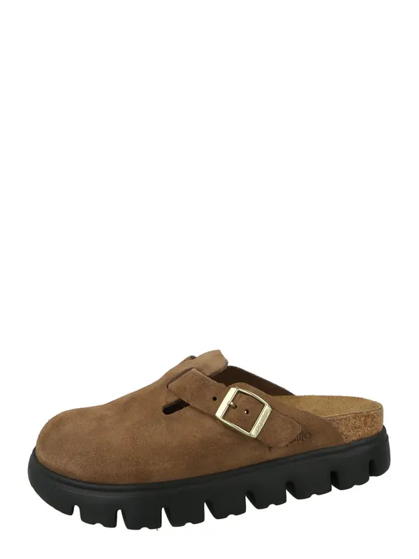 BIRKENSTOCK BIRKENSTOCK Natikače s potpeticom 'Boston'  zeleno smeđa