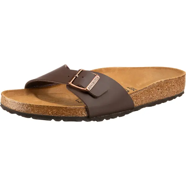 BIRKENSTOCK BIRKENSTOCK Natikače s potpeticom 'Madrid'  tamno smeđa