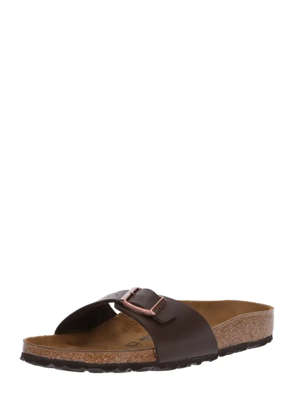 BIRKENSTOCK BIRKENSTOCK Natikače s potpeticom 'Madrid'  tamno smeđa