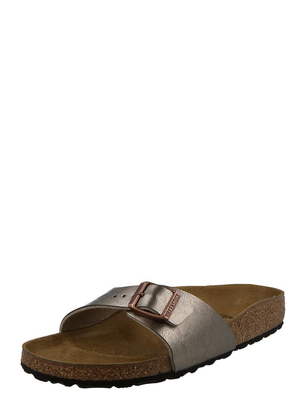 BIRKENSTOCK BIRKENSTOCK Natikače s potpeticom 'Madrid'  tamo siva