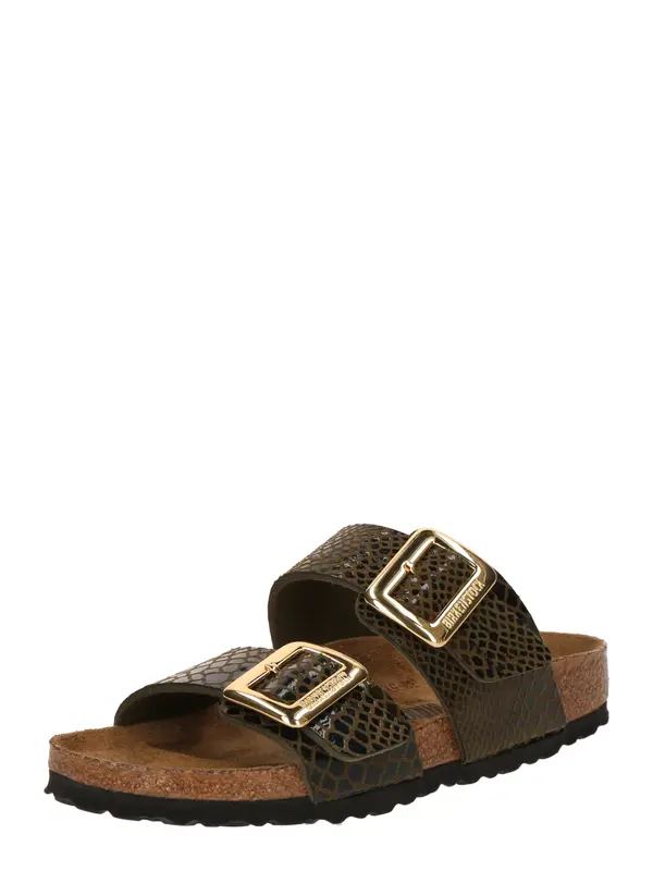 BIRKENSTOCK BIRKENSTOCK Natikače s potpeticom 'Sydney'  smeđa / crna