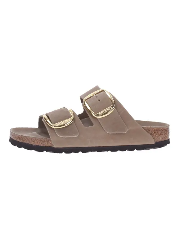 BIRKENSTOCK BIRKENSTOCK Sandale 'Birkenstock Ciabatta Arizona Big Buckle'  tamno bež