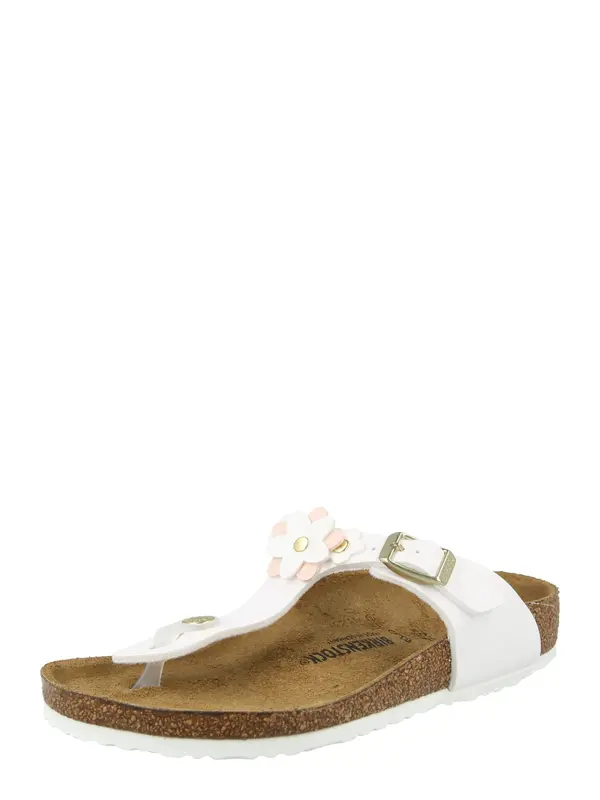 BIRKENSTOCK BIRKENSTOCK Sandale 'Gizeh Flowers'  rosé / bijela