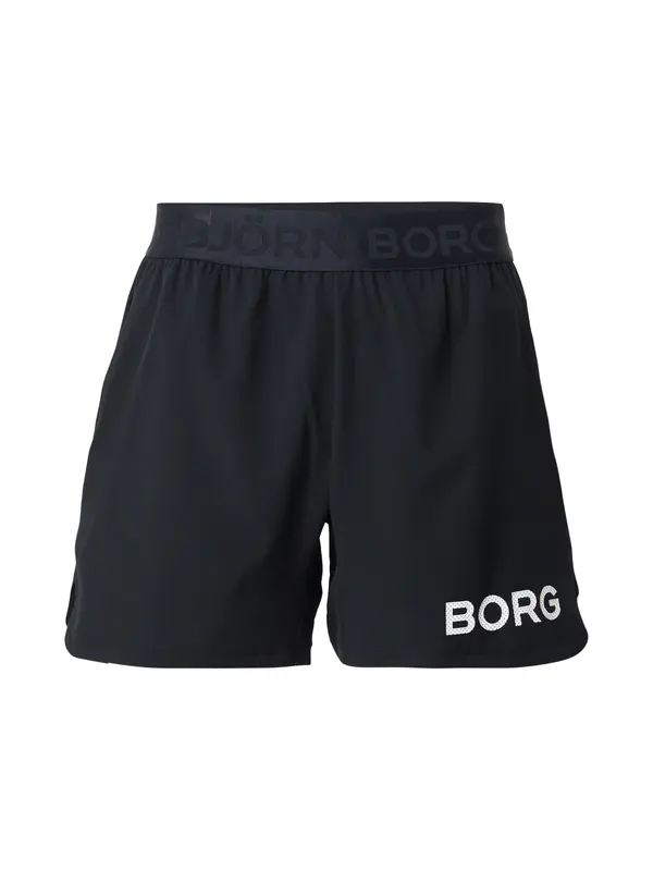 BJÖRN BORG BJÖRN BORG Sportske hlače  crna / bijela