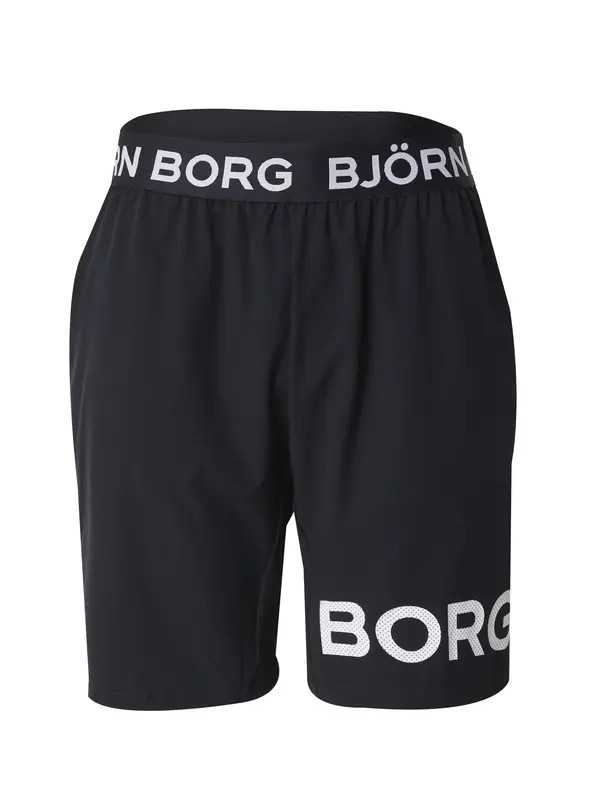 BJÖRN BORG BJÖRN BORG Sportske hlače  crna / bijela