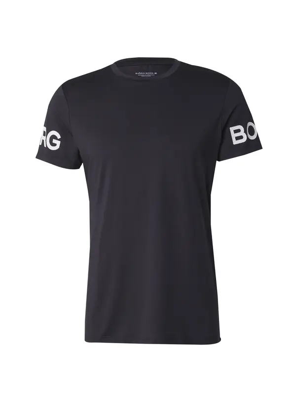 BJÖRN BORG BJÖRN BORG Tehnička sportska majica  crna / bijela