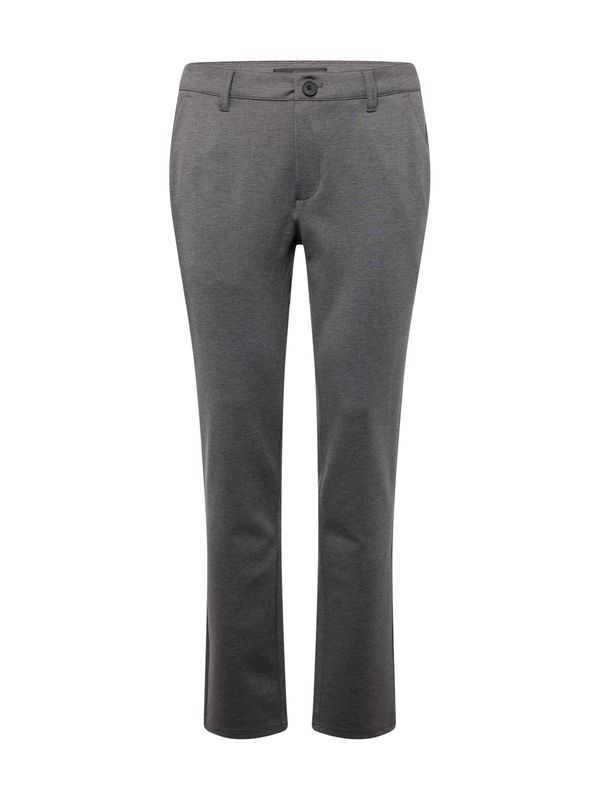 BLEND BLEND Chino hlače 'Langford'  tamo siva