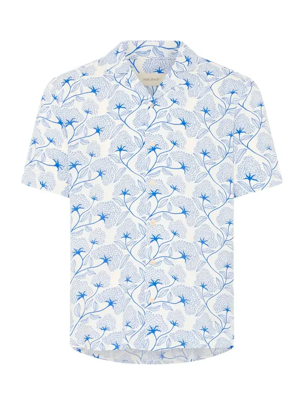 BLEND BLEND Košulja 'BHARIAN'  plava / bijela