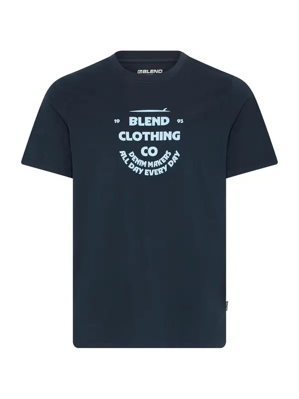 BLEND BLEND Majica 'BHKALLE'  pastelno plava / kraljevski zelena