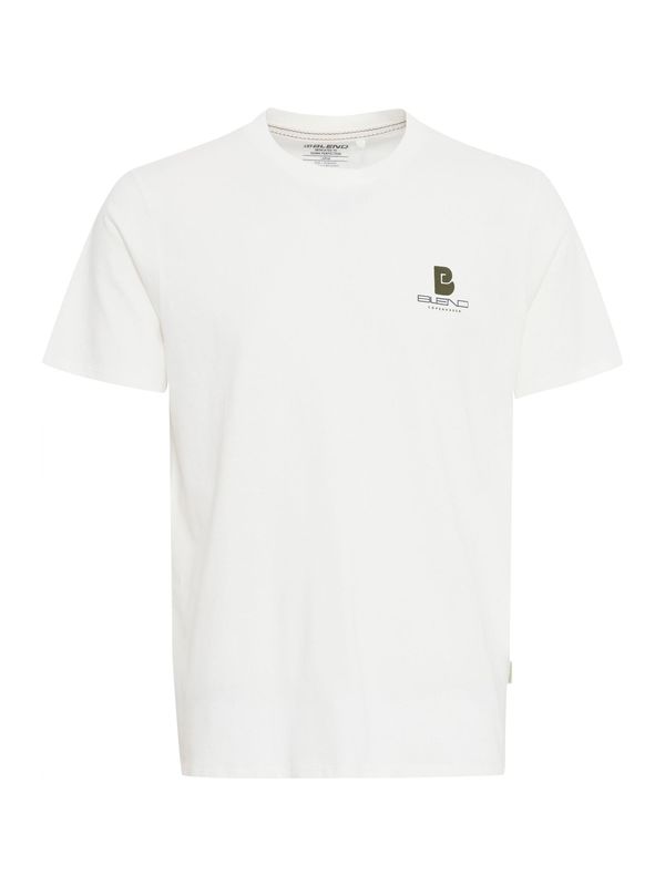 BLEND BLEND Majica 'EMMERT'  maslinasta / prljavo bijela