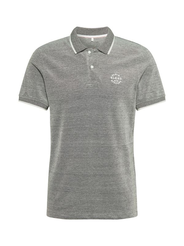 BLEND BLEND Majica 'Nate'  tamo siva / prljavo bijela